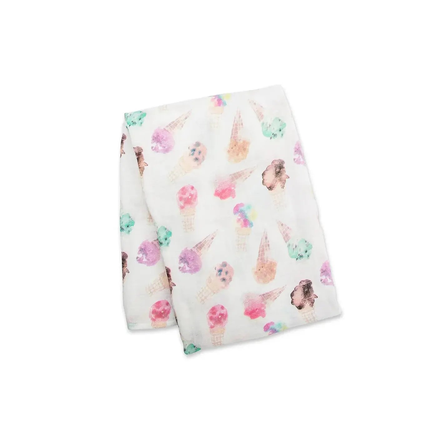 Bamboo Muslin Swaddle - Ice Cream | Lulujo