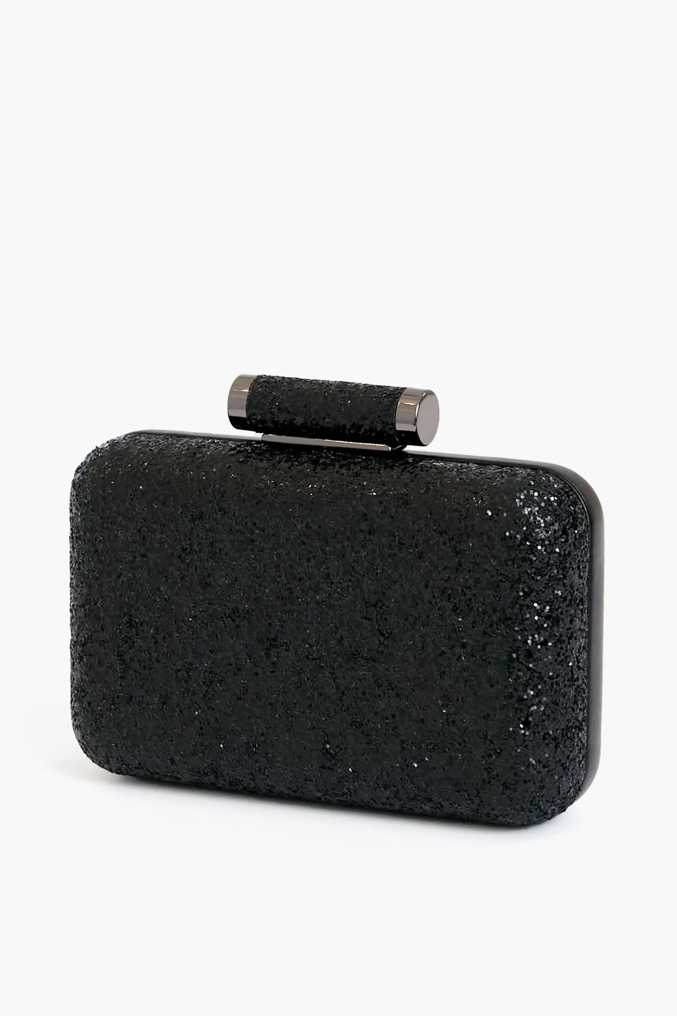 Black Rosie Glitter Clutch