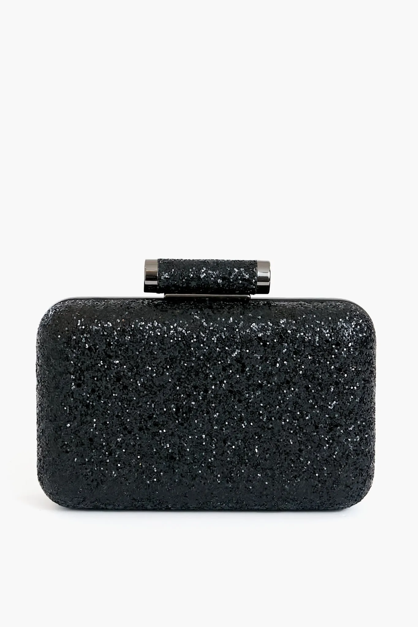 Black Rosie Glitter Clutch