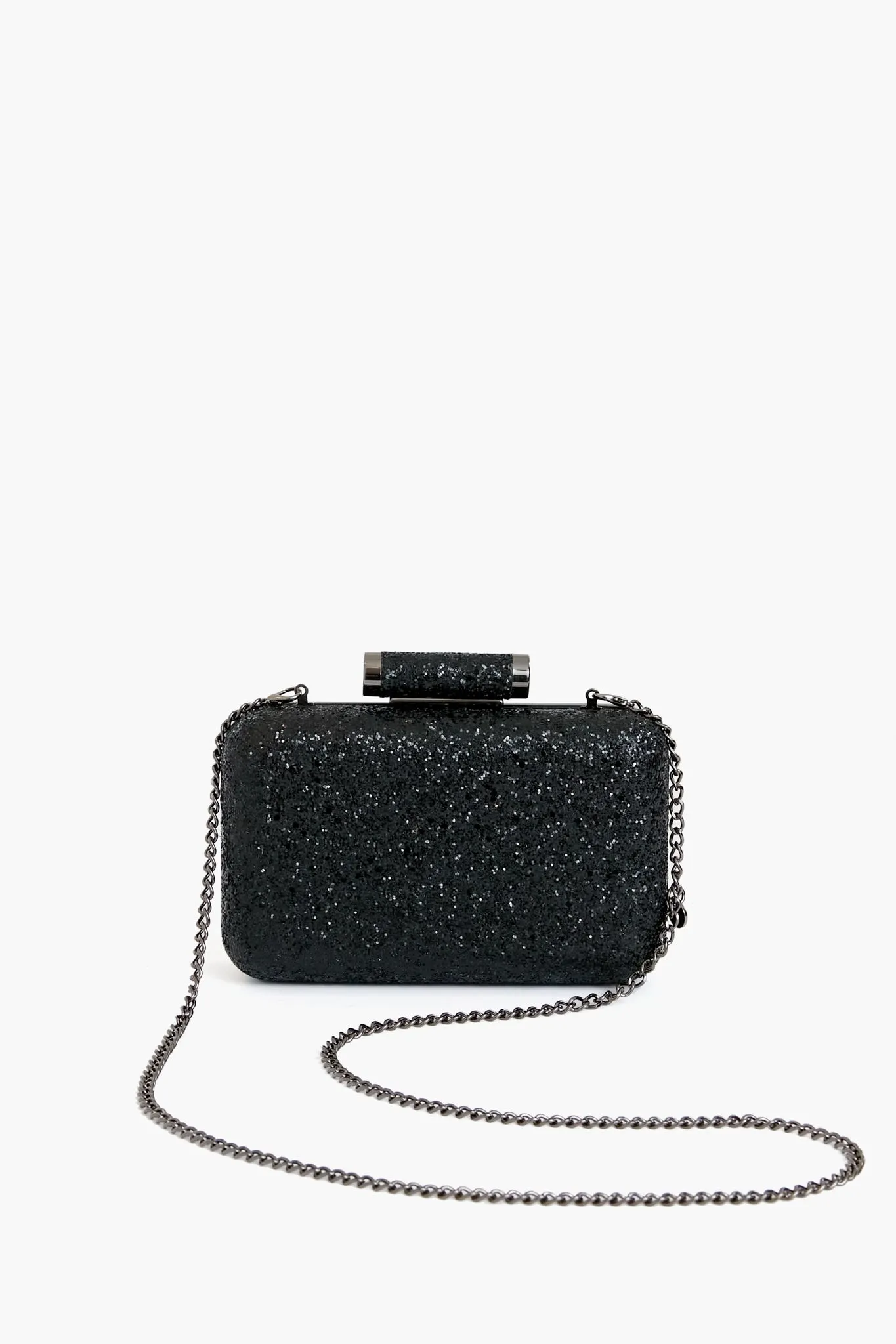 Black Rosie Glitter Clutch