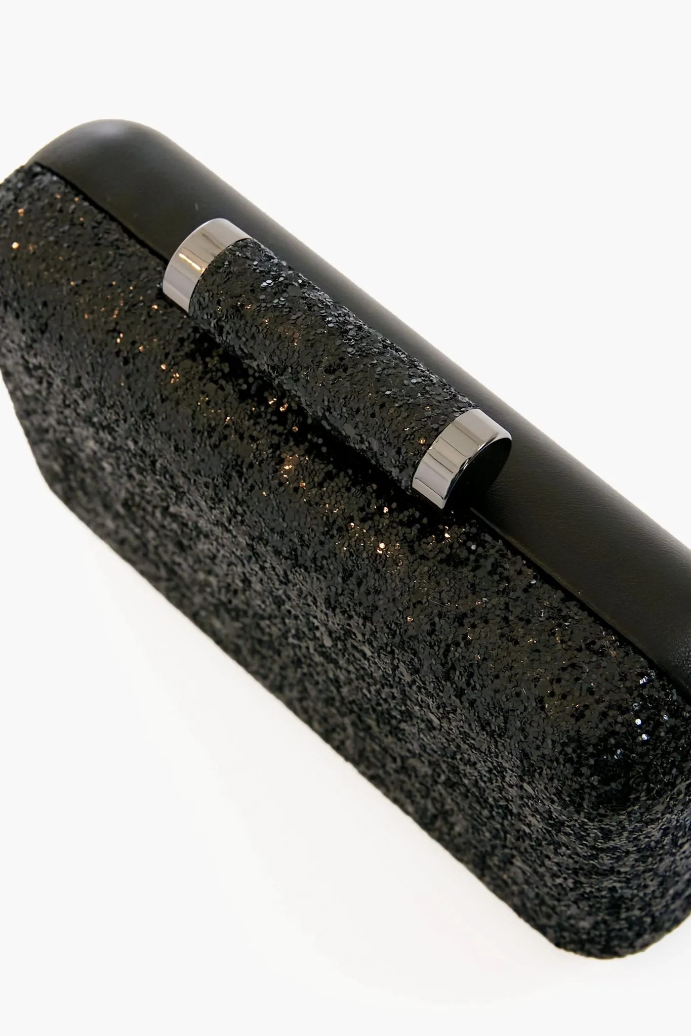 Black Rosie Glitter Clutch