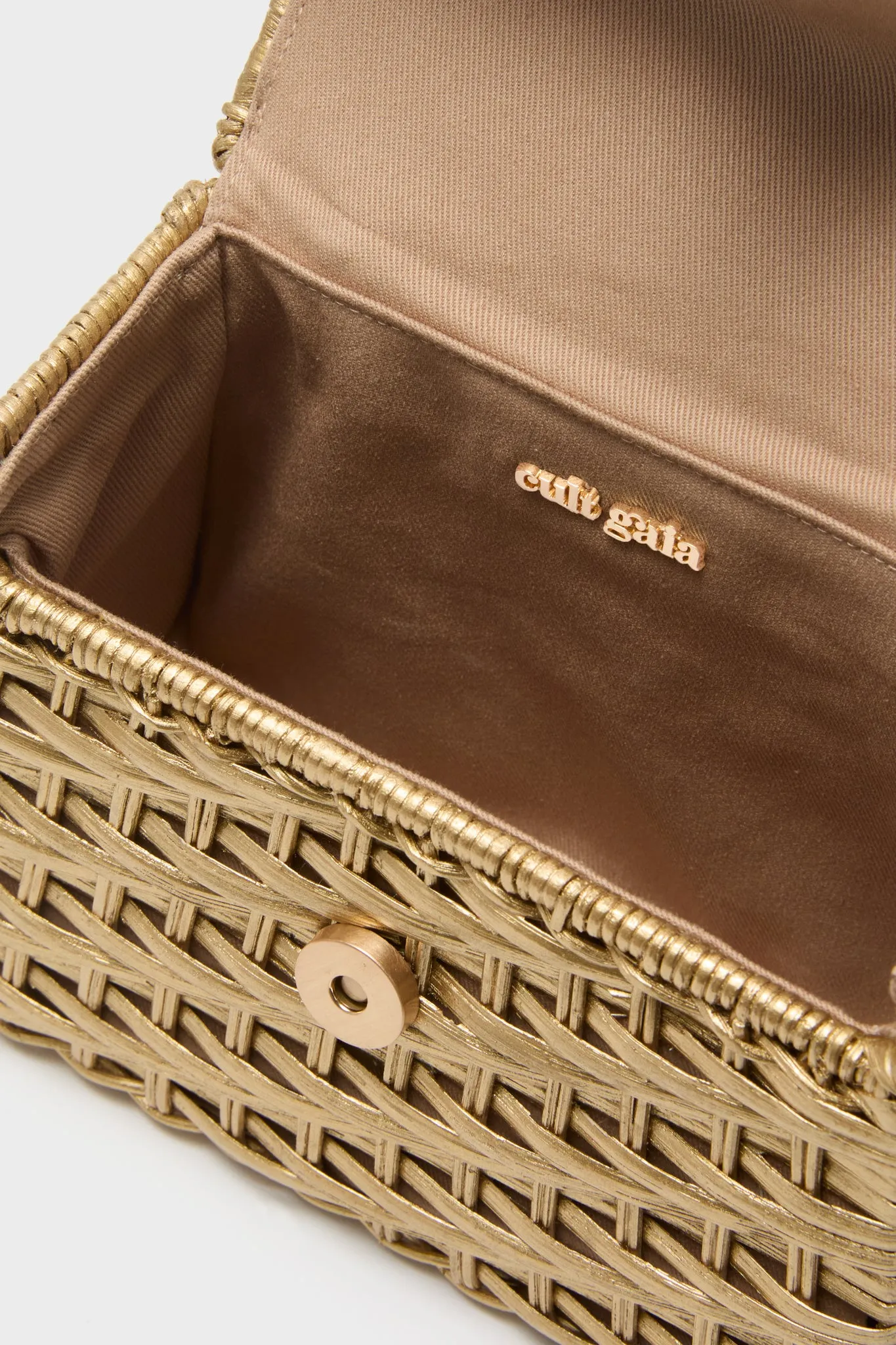 Brushed Brass Nano Sybil Crossbody
