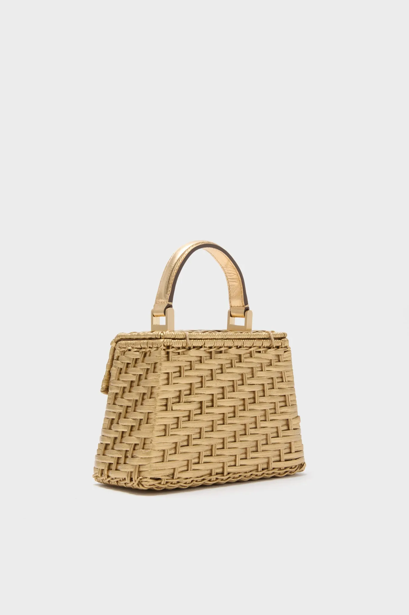 Brushed Brass Nano Sybil Crossbody