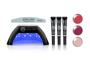 Chik Chak One-Step Gel Polish Essentials Kit with LED Lamp and 3 Colors in a tube - CK-14, CK-24, CK-38