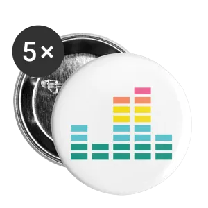 EQUAL Buttons small 1'' (5-pack)