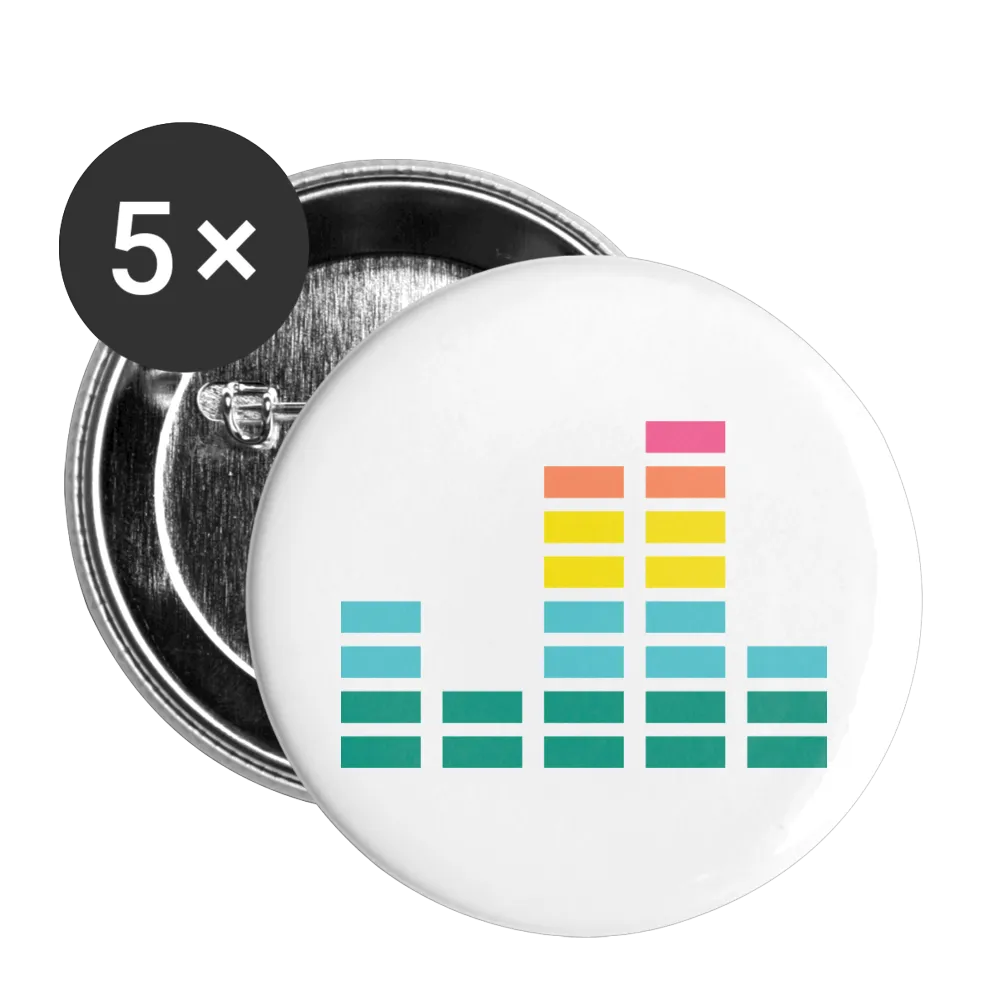 EQUAL Buttons small 1'' (5-pack)
