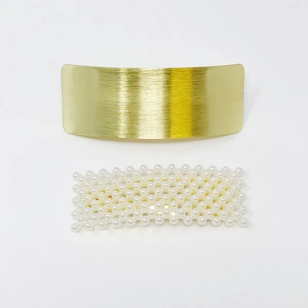 Hairclip Set - Gold/Pearl