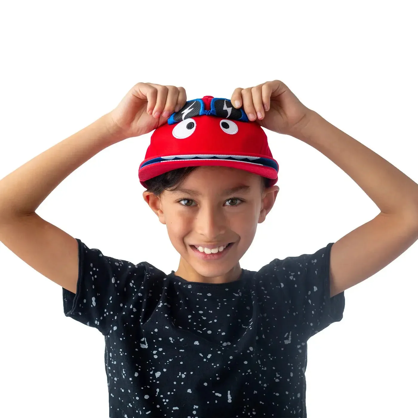 Kids' UPF50  3D Cap - Monster | FlapJackKids
