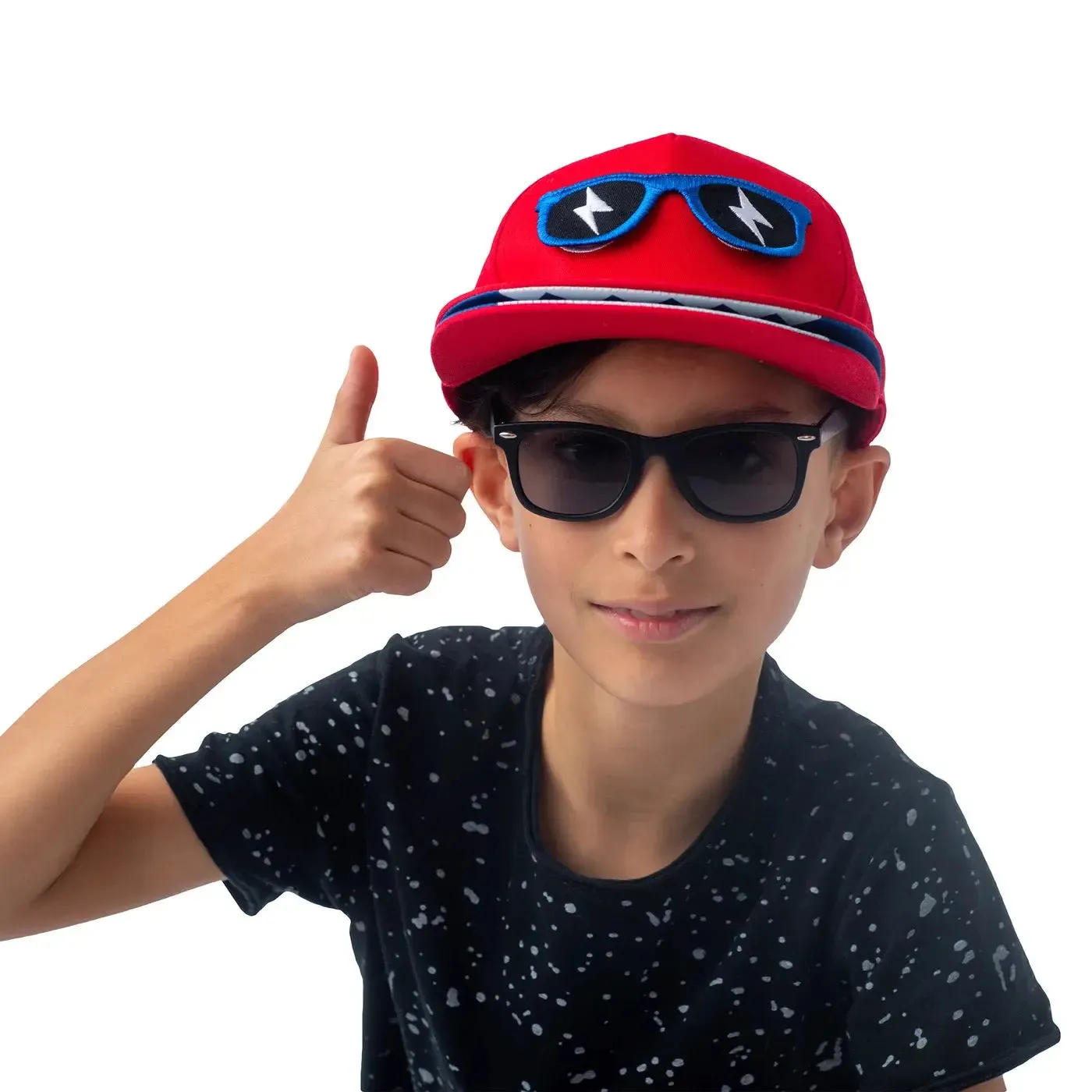Kids' UPF50  3D Cap - Monster | FlapJackKids