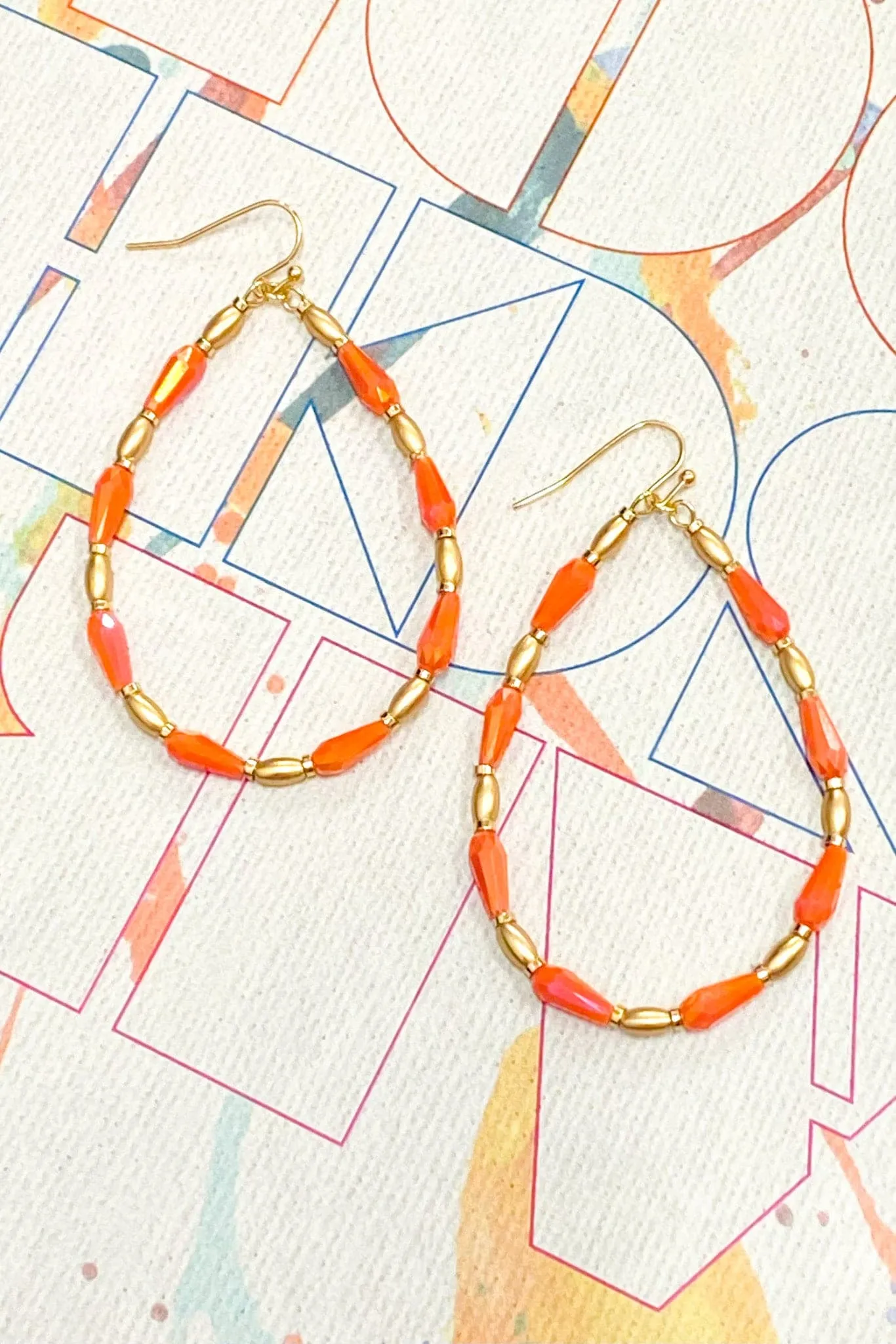 Lakeside Beaded Teardrop Earrings