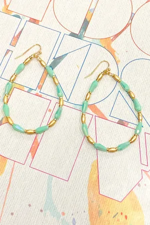 Lakeside Beaded Teardrop Earrings