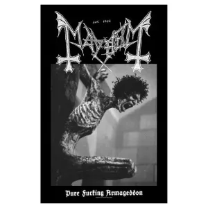 MAYHEM - PURE FUCKING ARMAGEDDON large flag / textile poster