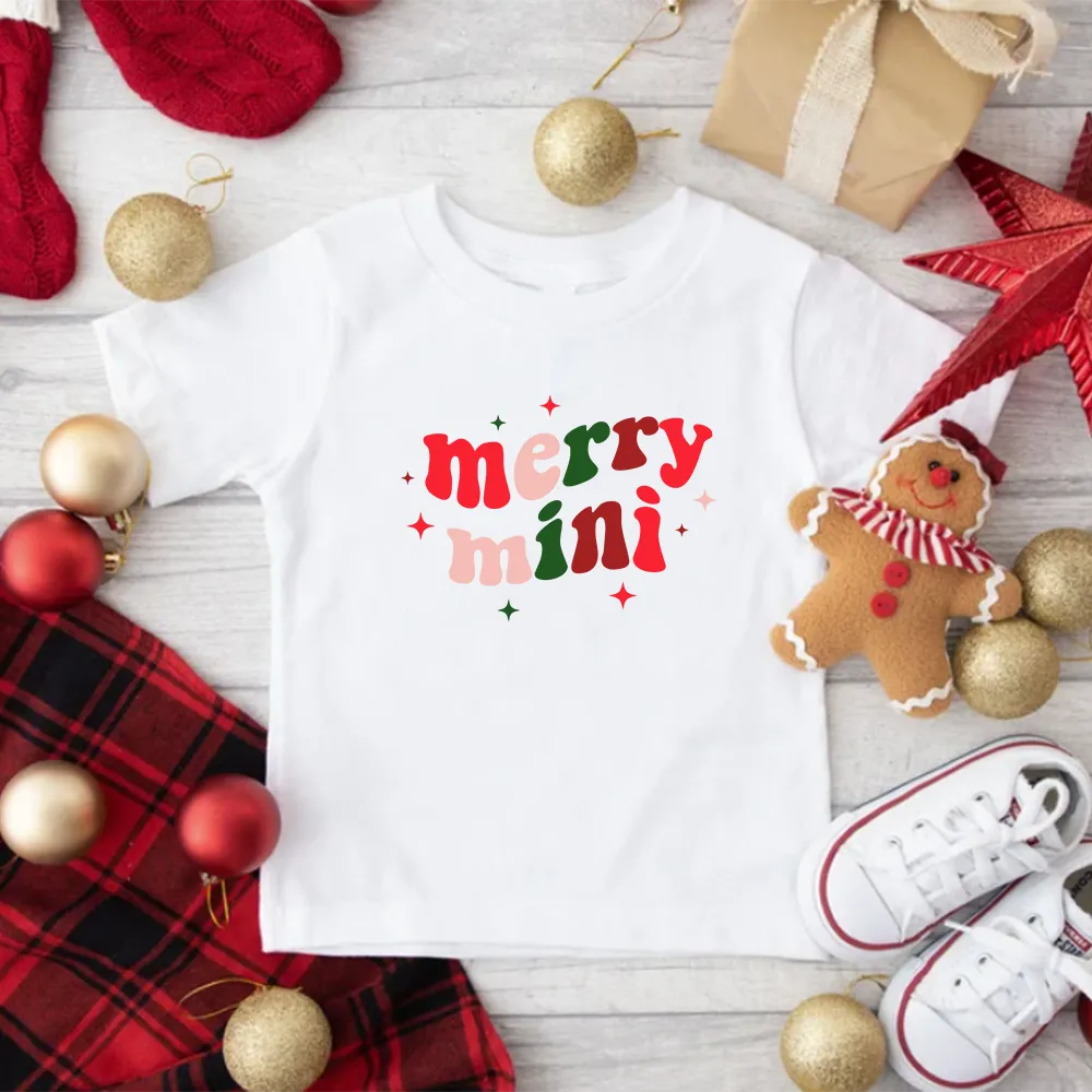Merry Mini Kids Christmas T-Shirt