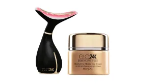 Neck & Face LED Beauty Massager   24k Moisturizing Day Cream. The Ultimate Duo for Neck Care.