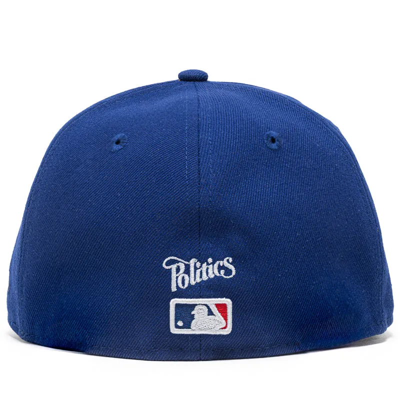 New Era x Politics Los Angeles Dodgers 59FIFTY Fitted Hat - Dark Royal