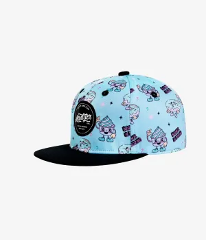 Normal is Boring Snapback Hat - Bleached Aqua | Headster
