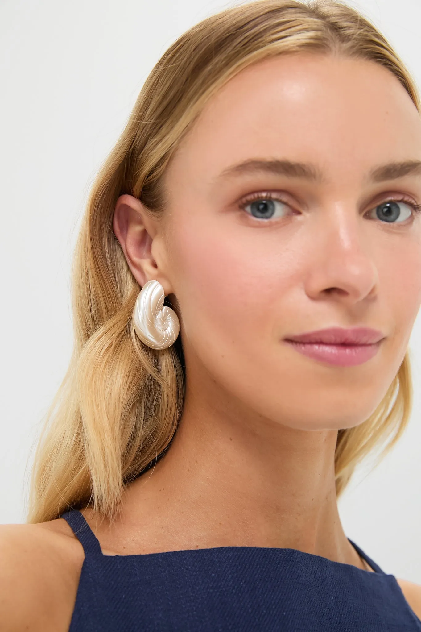 Pearl Nautilus Earrings