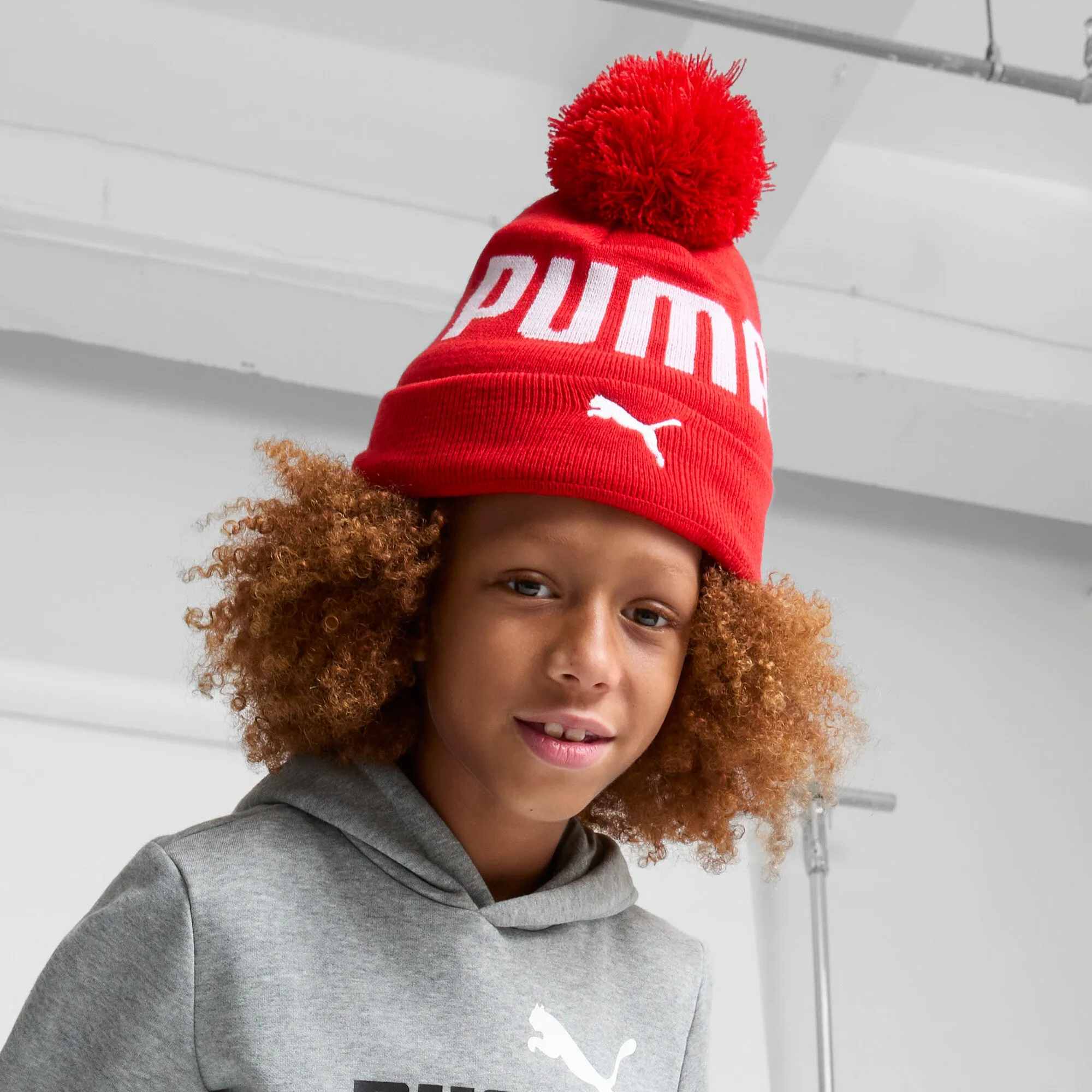 PUMA Big Kids' Pom Beanie