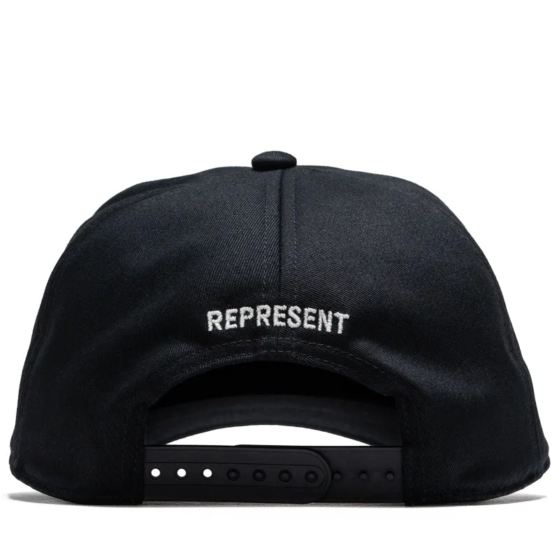 Represent Crest Snapback - Jet Black