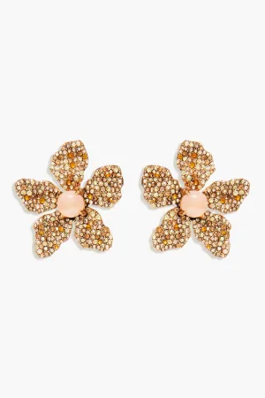 Rose Pave Earrings