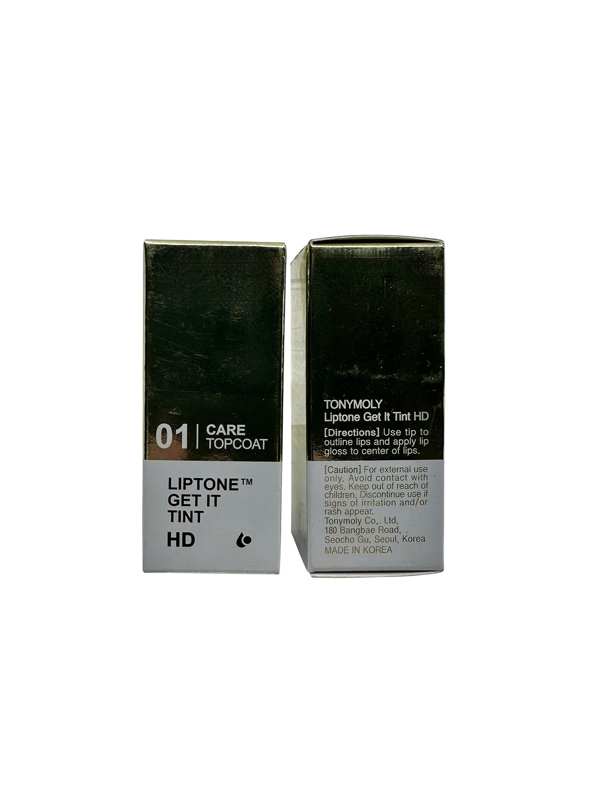 TonyMoly Liptone Get it Tint 01 Care Topcoat 0.81 OZ Set of 2