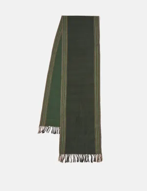 Universal Works Wool Scarf - Border (Merino Wool) - Forest