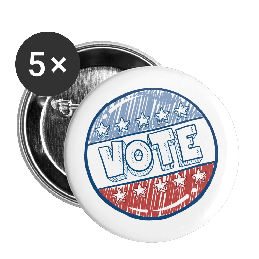VOTE Buttons small 1'' (5-pack)